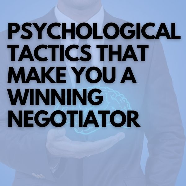 Psychological Tactics That Make You A Winning Negotiator masterclass cover